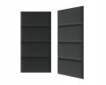 Panel tapicerowany wezgłowie Duo PP Matte Steel czarny 60x30 cm 1szt