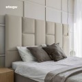 Panel tapicerowany wezgłowie Duo PP Linora Cashmere beżowy 60x30 cm 1szt