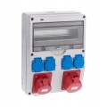 Rozdzielnica budowlana IP44 RS13 13mod 4x2P+Z 16A/5P 32A/5P