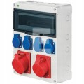 Rozdzielnica budowlana IP44 RS13 13mod 4x2P+Z 16A/5P 32A/5P