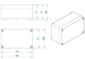 Puszka hermetyczna INDUSTRIAL szara n/t IP65 170x105x82mm
