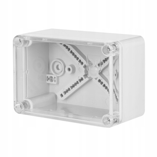 Puszka hermetyczna n/t INDUSTRIAL pokrywa transparentna IP65 110x75x59mm