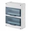 Rozdzielnica hermetyczna HERMETICA RN 2x12+2 400V AC 1000V DC PE+N IP65