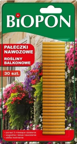 Pałeczki nawozowe do roślin balkonowych 30 szt