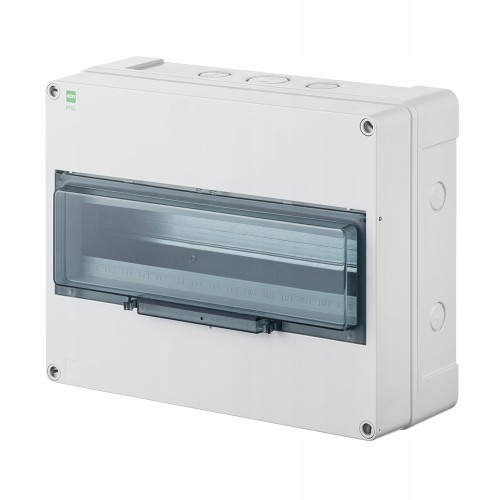 Rozdzielnica hermetyczna  dymny RN 1x12+4 400V AC 1000V DC PE+N IP65