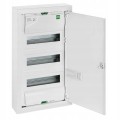 Rozdzielnica modułowa natynkowa metalowa biała MSF RN 3x12 IP30 PE+N