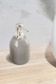 Dozownik do mydła w płynie ceramiczny szary ryflowany 400ml 1szt Tierra