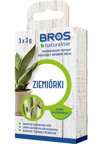 Bros Naturalnie preparat na ziemiórki zwiększa odporność roślin 9g