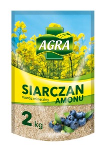 Agra nawóz przedsiewny siarczan amonu rośliny siarkolubne 2kg