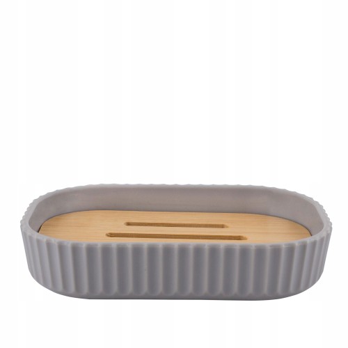 Mydelniczka łazienkowa tworzywo sztuczne szara 8,5x12,5cm 1szt Rayon