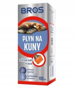 BROS płyn na kuny odstraszający koncentrat chroni kable w aucie 100 ml
