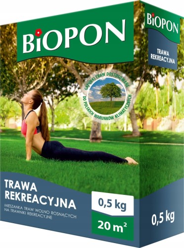Biopon trawa rekreacyjna mieszanka traw wolnorosnących 0,5kg