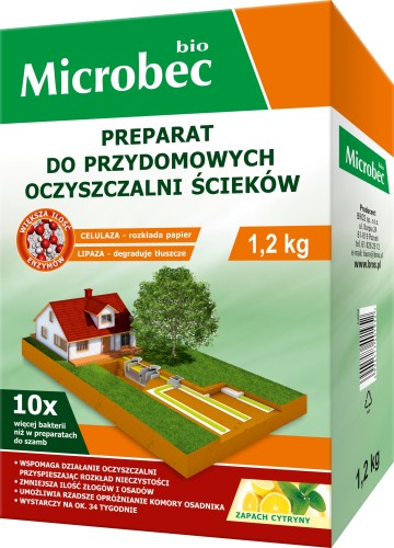 Bros preparat do czyszczenia szamba przydomowa oczyszczalnia proszek 1,2kg