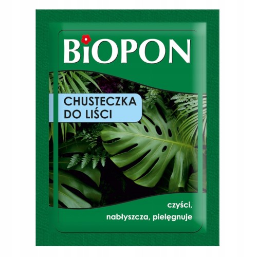 Chusteczka czyszcząca do liści roślin na kurz