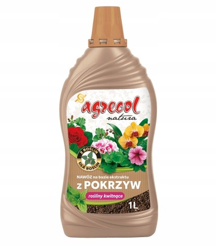 Agrecol nawóz na bazie ekstraktu z pokrzyw do roślin kwitnących 1L