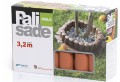 Palisada ogrodowa plastikowa z najazdem IPAL6 terakota