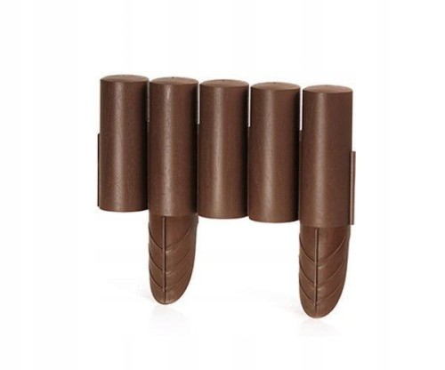 Palisada ogrodowa plastikowa brązowa 2,4m trawnikowa