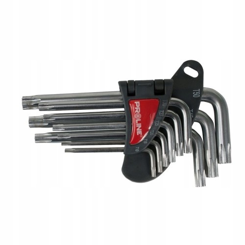 Zestaw kluczy Torx PROLINE 48339 9 elementów T10-T50 stal CrV 1 szt.