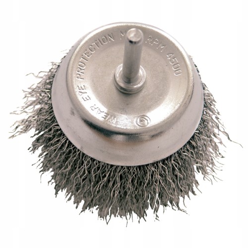 Szczotka druciana doczołowa 80 mm trzpień 6 mm 1 szt.