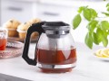 Dzbanek szklany z zaparzaczem metalowym do herbaty i ziół 1,5L 1szt