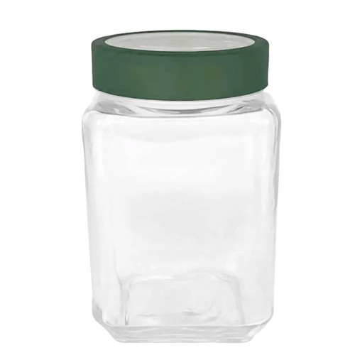 Pojemnik szklany słoik na żywność kwadratowy z zakrętką 700ml 1szt