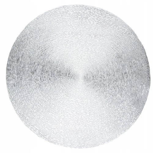 Podkładka na stół pod talerz okrągła srebrna 38cm 1szt