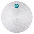 Podkładka na stół pod talerz okrągła srebrna 38cm 1szt