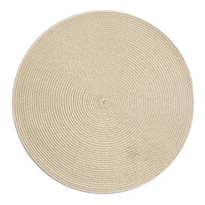 Podkładka na stół pod talerz okrągła słomkowa beżowa 38cm 1szt