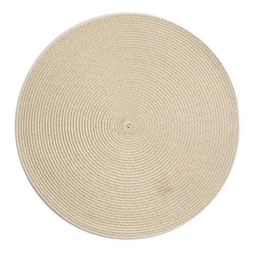 Podkładka na stół pod talerz okrągła słomkowa beżowa 38cm 1szt