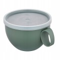 Kubek pojemnik z pokrywką plastikowy do mikrofali szałwiowy 550ml 1szt