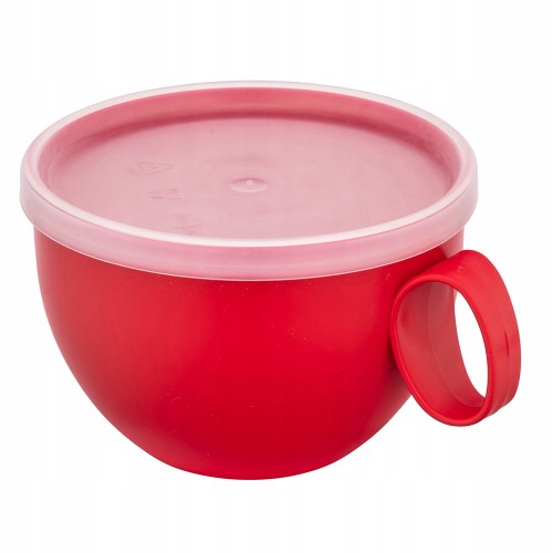 Kubek pojemnik z pokrywką plastikowy do mikrofali zamrażarki 550ml 1szt