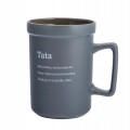 Kubek porcelanowy dla taty Dzień Ojca szary 440ml 1szt