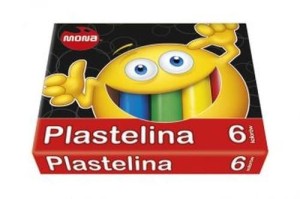 Mona Plastelina 6 kolorów miękka masa plastyczna na bazie wosku 1 szt.
