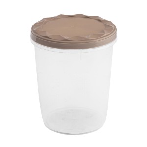 Pojemnik na żywność z pokrywą plastikowy taupe 1000ml 1szt