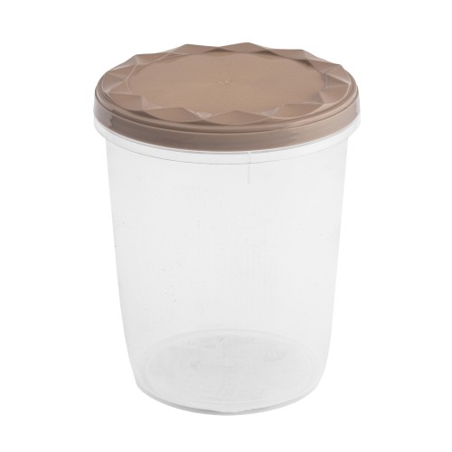 Pojemnik na żywność z pokrywą plastikowy taupe 1000ml 1szt
