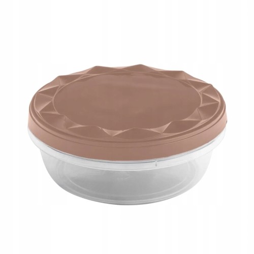 Pojemnik na żywność z pokrywą plastikowy taupe 300ml 1szt