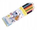 Kredki ołówkowe drewniane 12 intensywnych kolorów dla dzieci 1 szt.