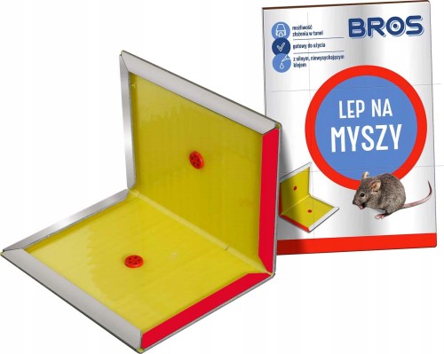 Bros lep na myszy pułapka klejowa gryzonie 1szt