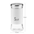 Przyprawnik szklany 150ml pojemnik na sól z metalowym wieczkiem 1 szt