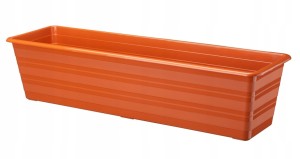 Doniczka balkonowa plastikowa 60 cm terakota prostokątna na balkon i taras 1 szt. Draco