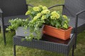 Doniczka balkonowa plastikowa 60 cm terakota prostokątna na balkon i taras 1 szt.
