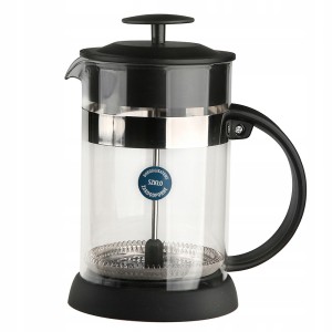Zaparzacz dzbanek szklany do kawy herbaty ziół czarny 800ml 1szt