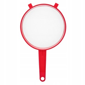 Sitko kuchenne plastikowe czerwone drobne oczka 15cm 1szt