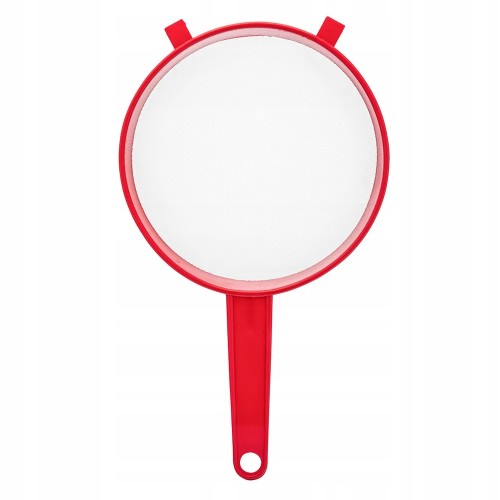 Sitko kuchenne plastikowe czerwone drobne oczka 15cm 1szt