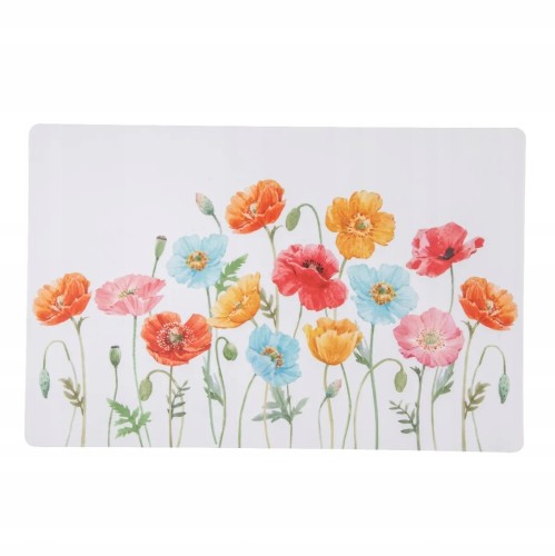 Mata podkładka na stół pod talerz prostokątna polne kwiaty 28x43cm 1szt