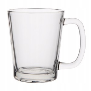 Kubek szklany transparentny gładki klasyczny 300ml 1szt Leon