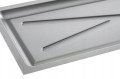 Tacka pod ociekacz suszarkę meblową plastikowa srebrna 22,5x50cm 1szt