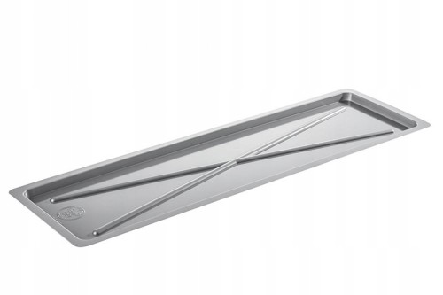 Tacka pod ociekacz suszarkę meblową plastikowa srebrna 22,5x75cm 1szt