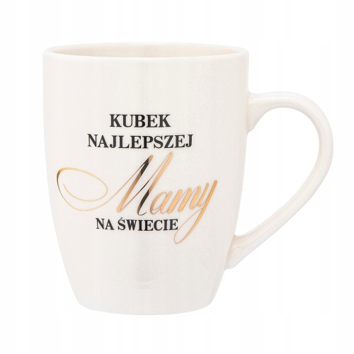 Kubek porcelanowy biały z napisem dla mamy Dzień Matki 340ml 1szt