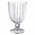 Szklanka pucharek na nóżce przezroczysty ryflowany 310ml 1szt Venus